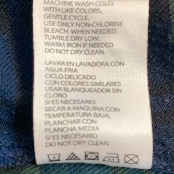 Weatherproof Vintage Comfort Stretch Plaid Flannel Button-Down Shirt M #332G - Picture 16 of 16